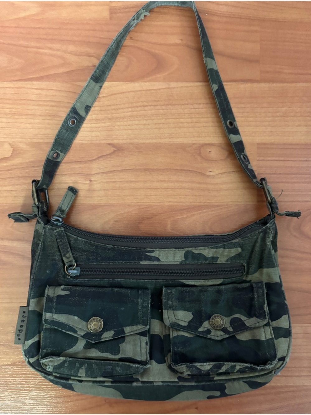 Army Camo Print Y2K Mini Shoulder Bag